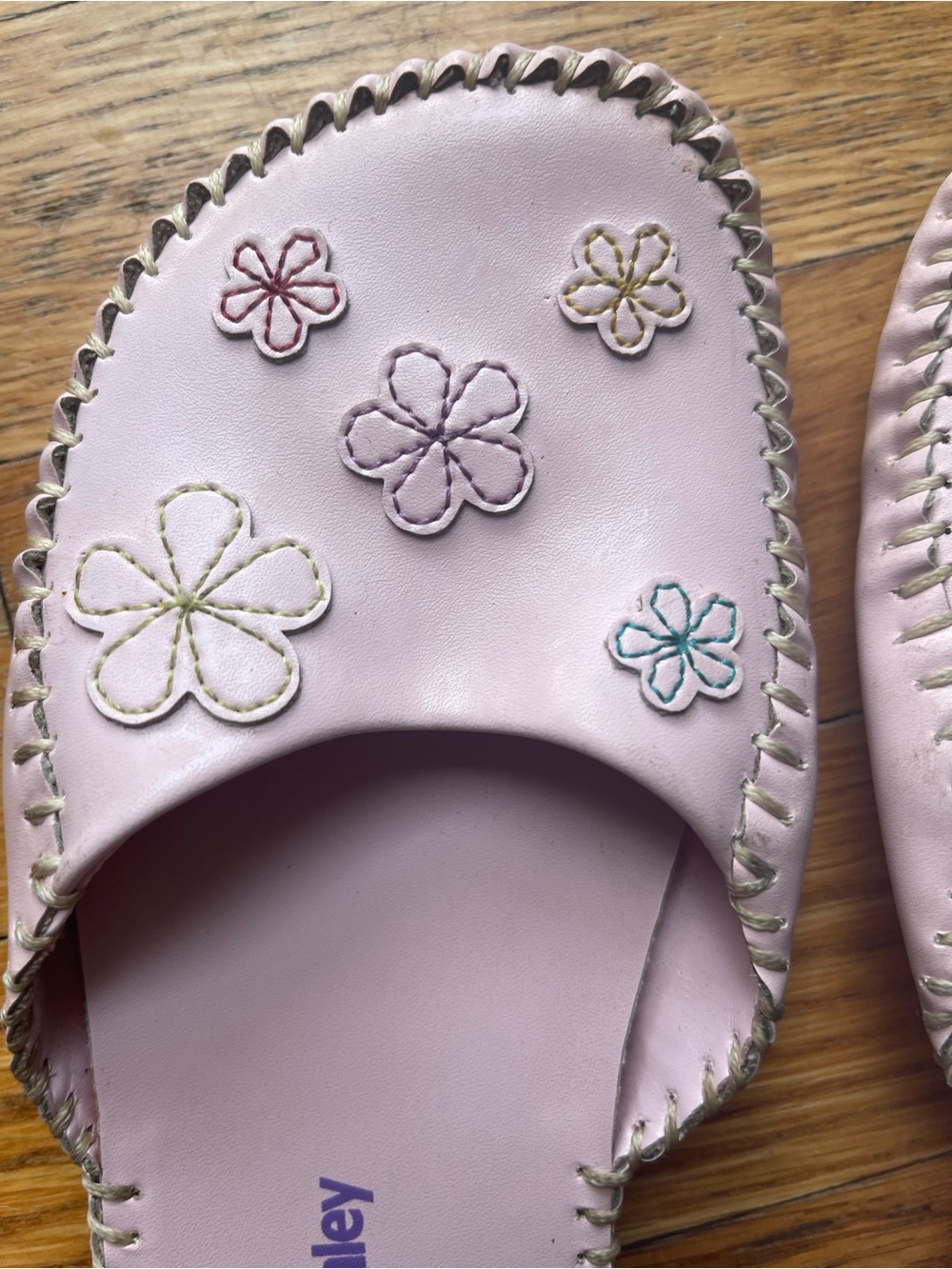 Mary-Kate & Ashley Girls' Pink Floral y2k vintage Slip-On Sandals - Picture 3 of 4